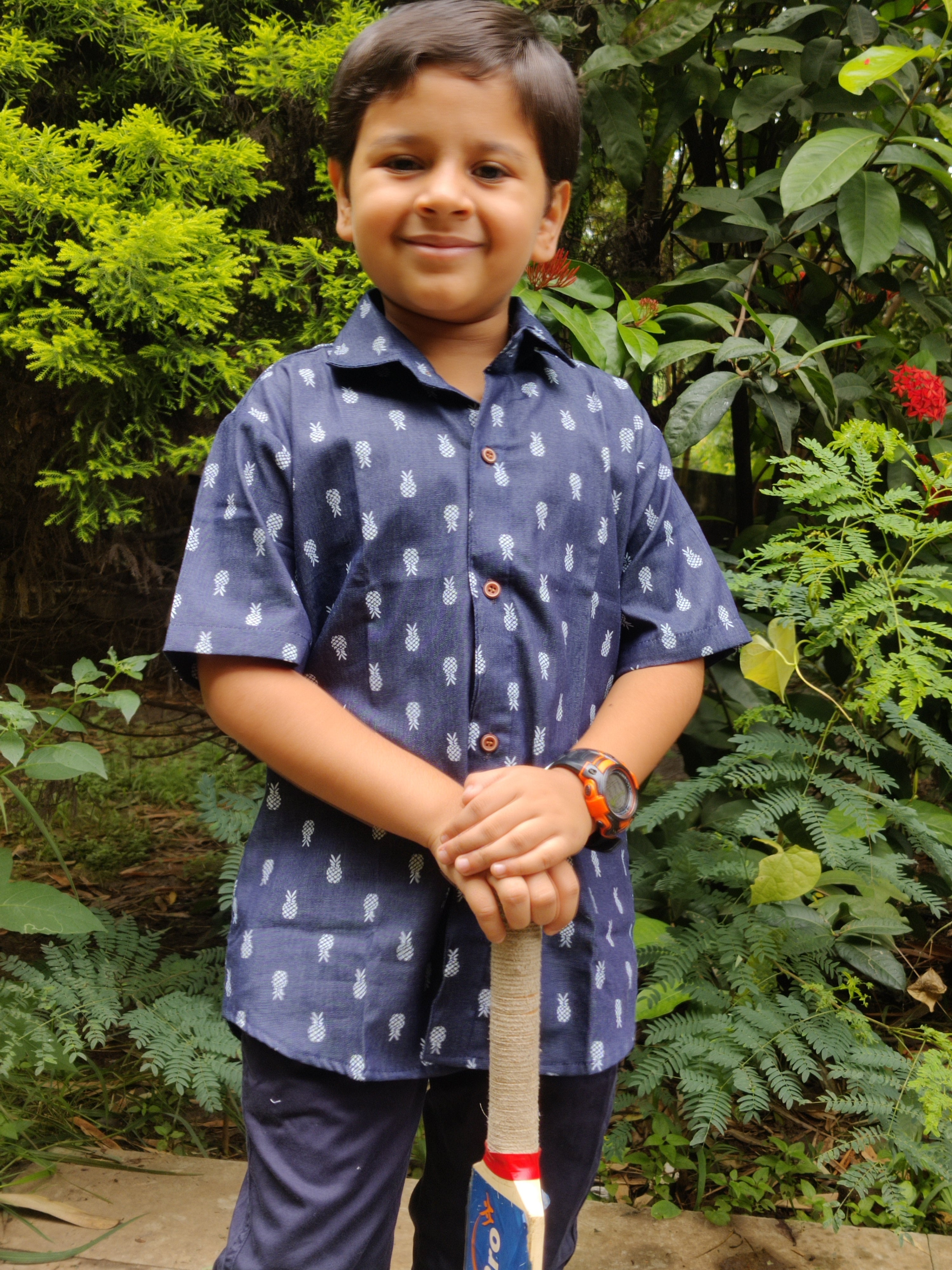 Cotton denim shirt for kids