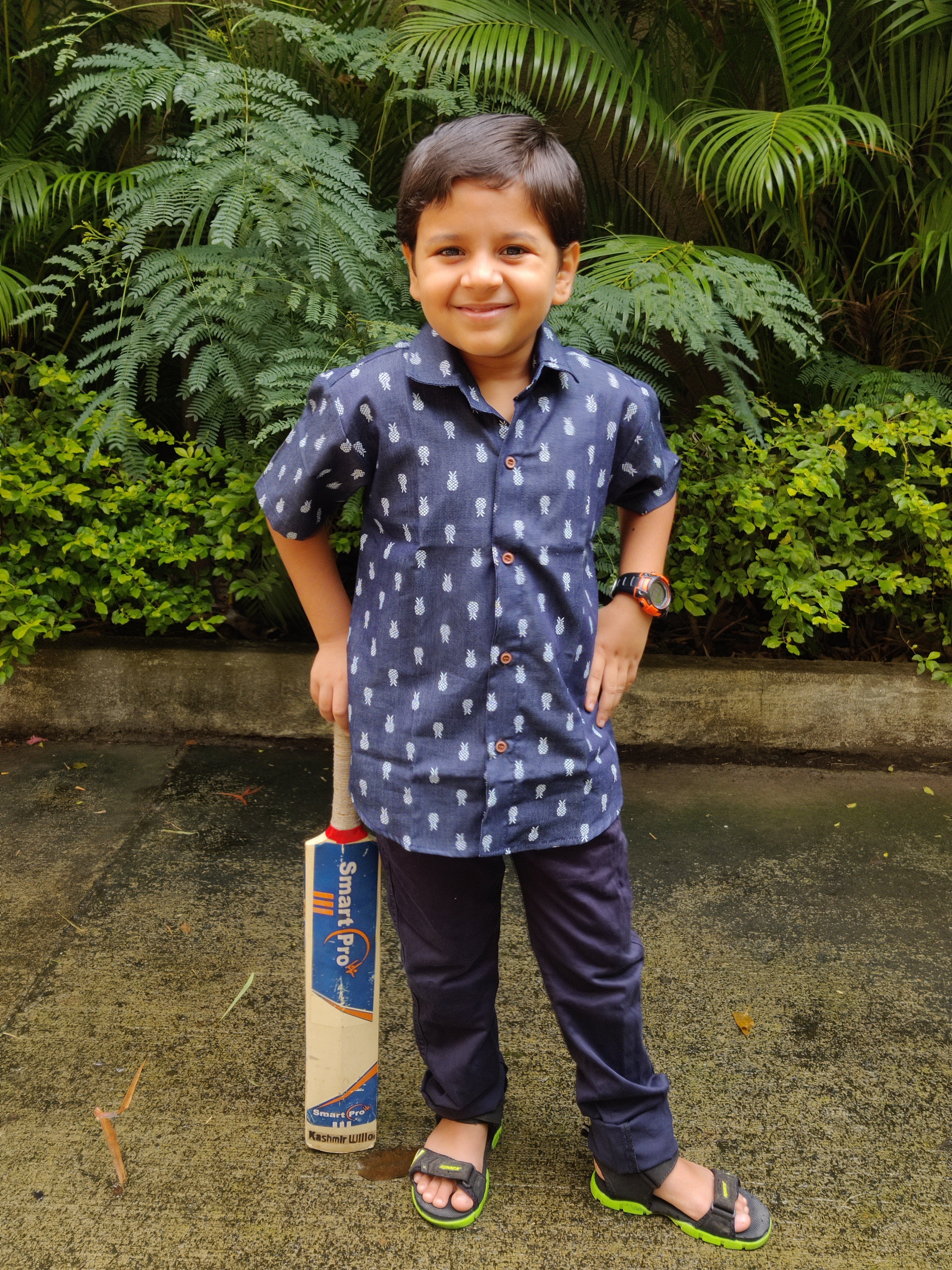 Cotton denim shirt for kids